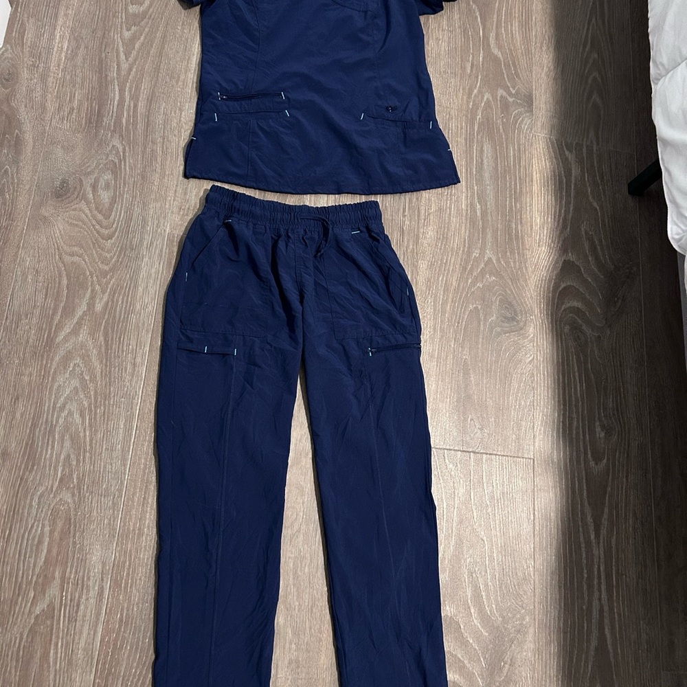 Navy Blue Scrub Set